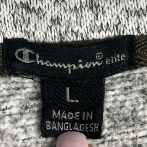 UCLA Sweatshirt Mock Button Neck Heather Gray Womens Fit Size L Champion - Picture 7 of 9